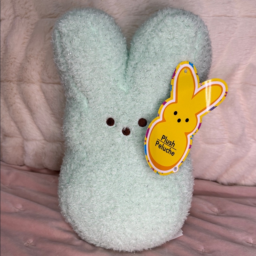 Peeps Mint Green Plush Stuffed Bunny